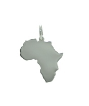 Srebrna zawieszka -Afryka
