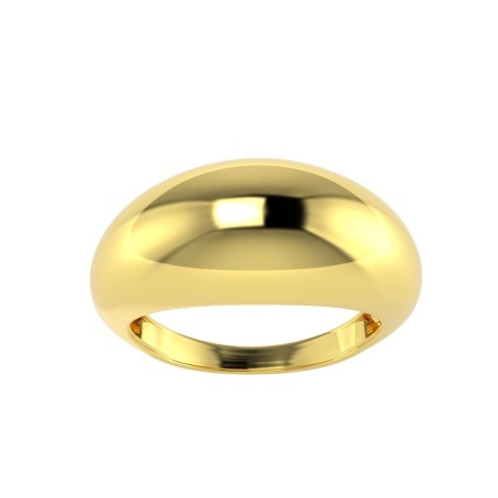 Złoty pierścionek Kopułka 2