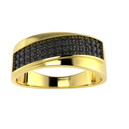 Złoty pierścionek ze spinelami WZP8